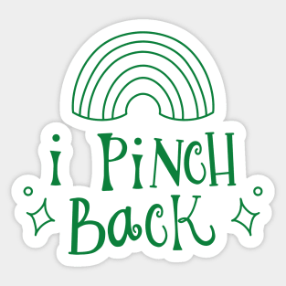 I Pinch Back St. Patrick's Day Sticker